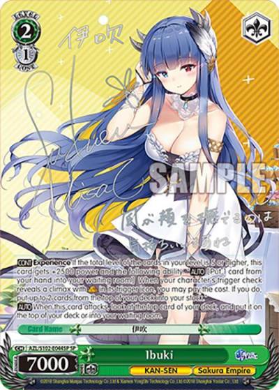 Ibuki SP Silver Signature AZL/S102-E044SP SP Azur Lane Card