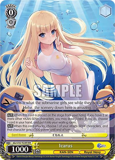 Icarus RRR AZL/S102-TE24R RRR Azur Lane Card