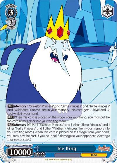 Ice King SR AT/WX02-076S SR Adventure Time Card