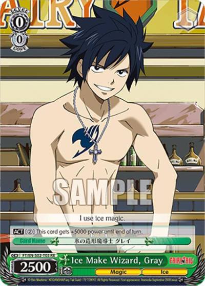 Ice Make Wizard Gray FT/EN-S02-T03 TD RE Fairy Tail Chronicle Set Card