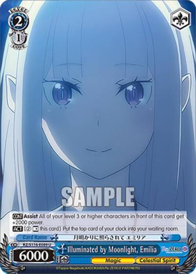 Illuminated by Moonlight Emilia RZ/S116-E089 Re:ZERO -Starting Life in Another World- Vol.3 Card