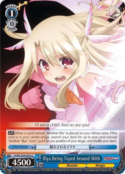 Illya Being Toyed Around With PI/EN-S04-E054 U Fate/kaleid liner PRISMA ILLYA DX Card