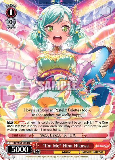 Im Me Hina Hikawa BD/W63-E058 U BanG Dream! Girls Band Party! Vol.2 Card