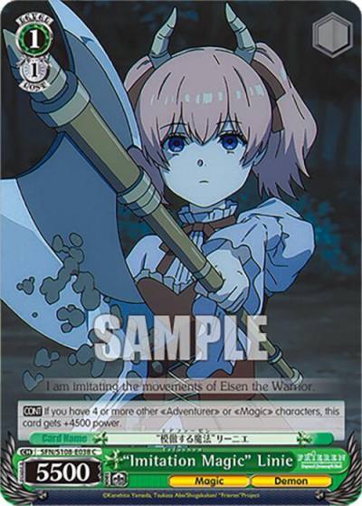 Imitation Magic Linie SFN/S108-E038 C Frieren: Beyond Journey’s End Card