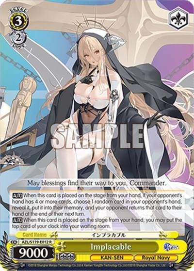 Implacable AZL/S119-E012 R Azur Lane Vol. 2 Card