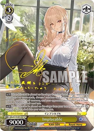 Implacable SP AZL/S119-E012SP SP Azur Lane Vol. 2 Card