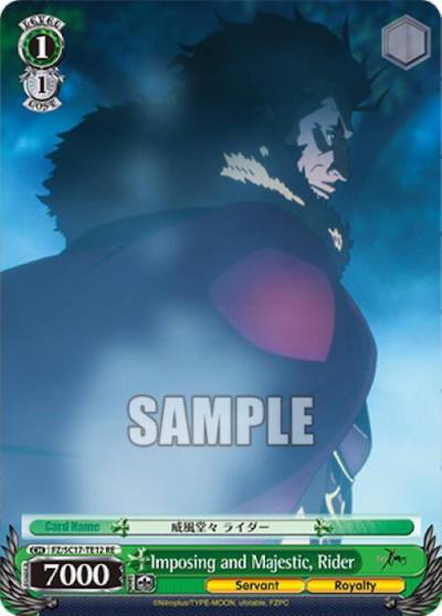 Imposing and Majestic Rider TD FZ/SC17-TE12 RE Fate/Zero Chronicle Set Card