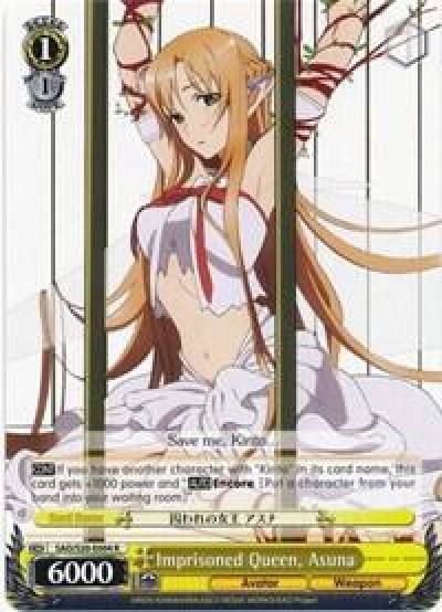 Imprisoned Queen Asuna SAO/S20-E004 R Sword Art Online Card
