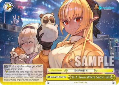 In A Town Where Snow Falls HOL/W91-TE081 TD hololive production Card