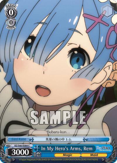 In My Heros Arms Rem RZ/S46-E084 C Re:ZERO Card