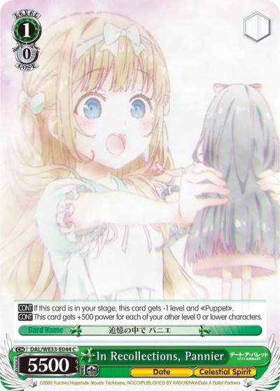 In Recollections Pannier Parallel Foil DAL/WE33-E044 C Date A Bullet Card