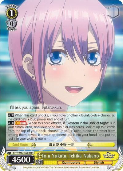 In a Yukata Ichika Nakano 5HY/W83-E002 RR The Quintessential Quintuplets Card