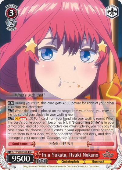 In a Yukata Itsuki Nakano 5HY/W83-E064 RR+ The Quintessential Quintuplets Card