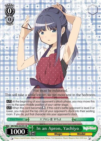 In an Apron Yachiyo SR MR/W80-E029S SR Magia Record: Puella Magi Madoka Magica [Side Story] (Anime) Card
