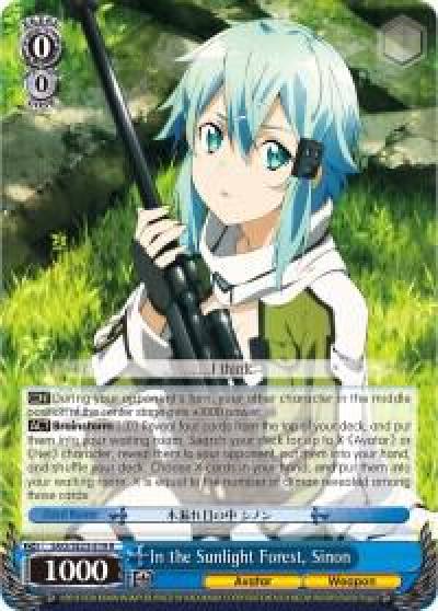 In the Sunlight Forest Sinon SAO/SE23-E19 R Sword Art Online II Card