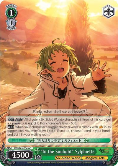 In the Sunlight Sylphiette MTI/S83-E043 C Mushoku Tensei: Jobless Reincarnation Card