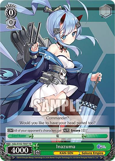 Inazuma AZL/S102-TE47 TD Azur Lane Card