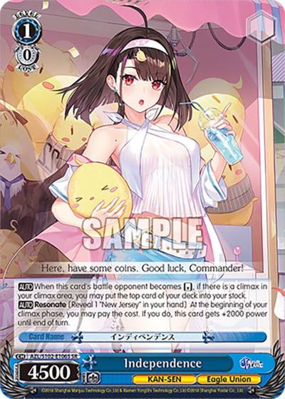 Independence SR AZL/S102-E106S SR Azur Lane Card