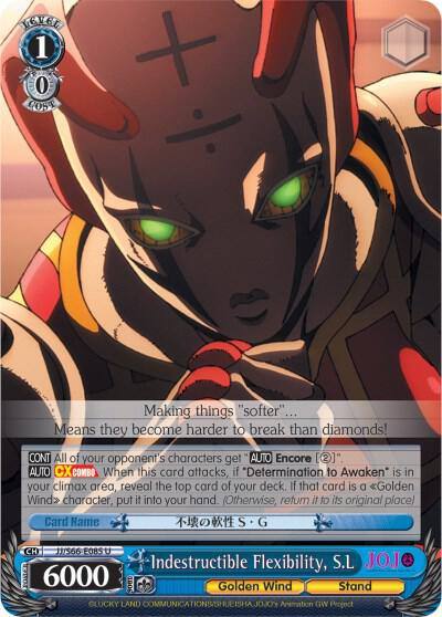 Indestructible Flexibility SL JJ/S66-E085 U JoJo's Bizarre Adventure: Golden Wind Card