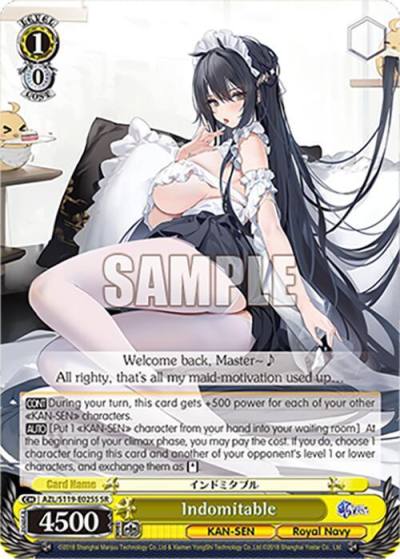 Indomitable SR AZL/S119-E025S SR Azur Lane Vol. 2 Card