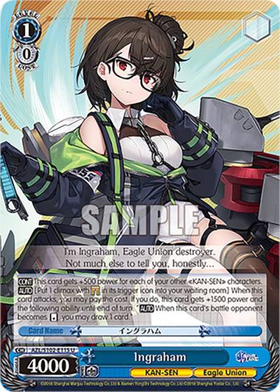 Ingraham AZL/S102-E115 U Azur Lane Card