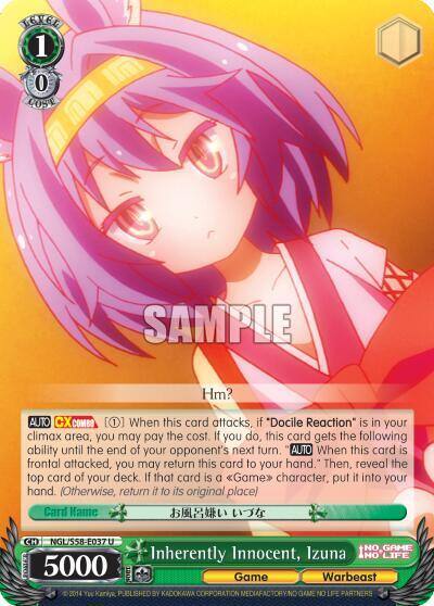 Inherently Innocent Izuna NGL/S58-E037 U No Game No Life Card
