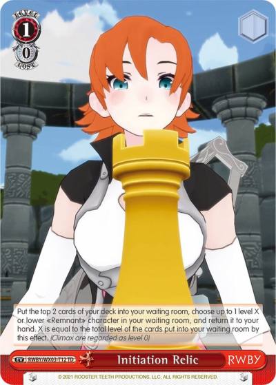 Initiation Relic RWBY/WX03-T12 TD RWBY Card
