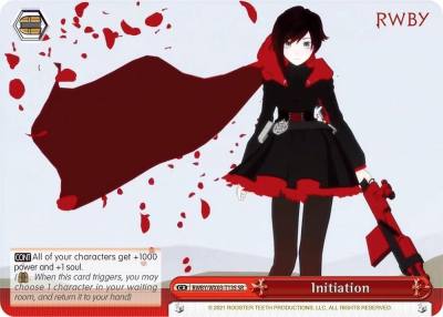 Initiation SR RWBY/WX03-T13S SR RWBY Card