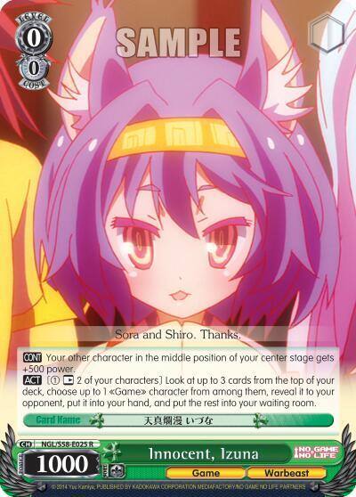 Innocent Izuna NGL/S58-E025 R No Game No Life Card