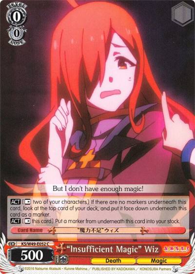 Insufficient Magic Wiz KS/W49-E052 C KonoSuba Card