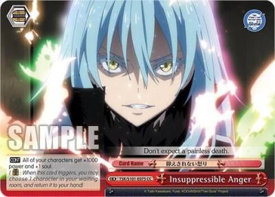 Insuppressible Anger TSK/S101-E075 CC That Time I Got Reincarnated as a Slime Vol.3 Card