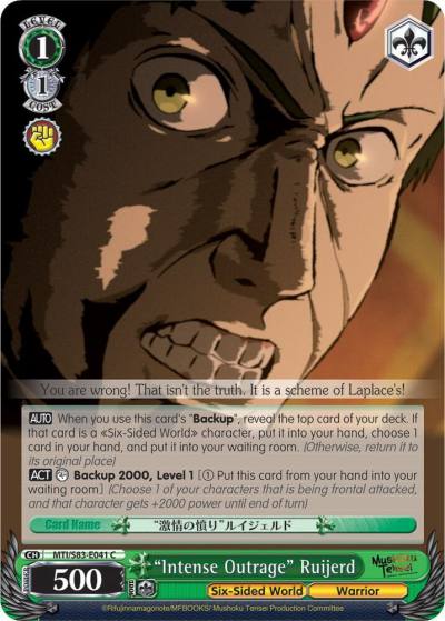 Intense Outrage Ruijerd MTI/S83-E041 C Mushoku Tensei: Jobless Reincarnation Card