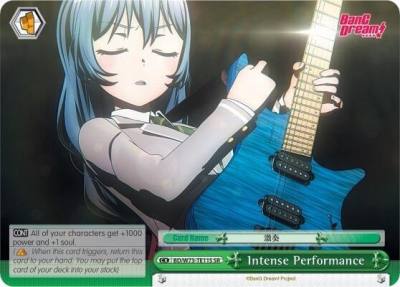 Intense Performance SR BD/W73-TE11S SR BanG Dream! Vol.2 Card