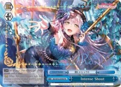 Intense Shout Alternate Art Promo BD/W54-E098PR PR BanG Dream! Girls Band Party! Card
