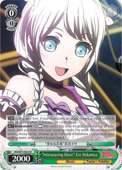 Interweaving Music Eve Wakamiya BD/W73-E023 R BanG Dream! Vol.2 Card