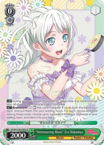 Interweaving Music Eve Wakamiya SP B BD/W73-E023SPb SP BanG Dream! Vol.2 Card