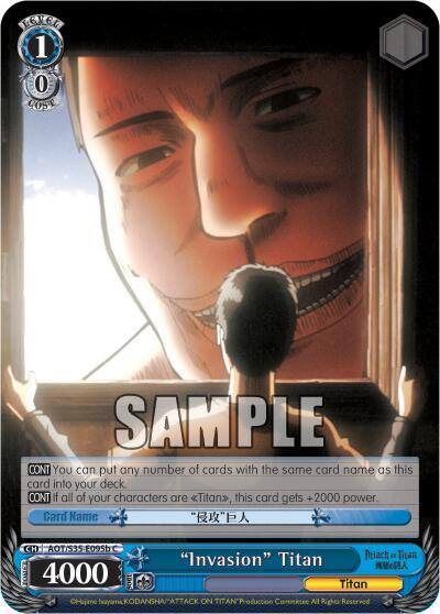 Invasion Titan B AOT/S35-E095b C Attack on Titan Card