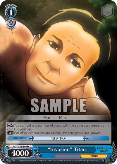 Invasion Titan C AOT/S35-E095c C Attack on Titan Card