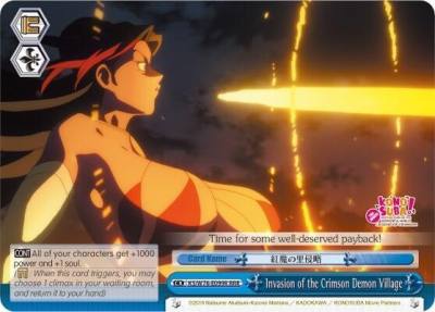 Invasion of the Crimson Demon Village RRR KS/W76-E099R RRR KonoSuba The Movie: Legend of Crimson Card