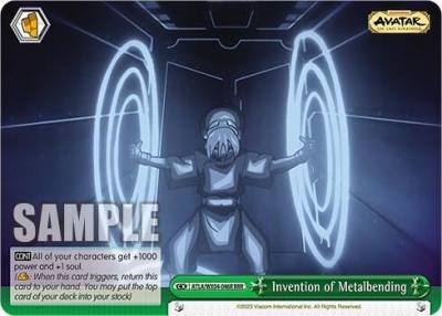 Invention of Metalbending RRR ATLA/WX04-046R RRR Avatar: The Last Airbender Card