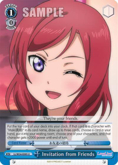 Invitation from Friends LL/W34-E095 U Love Live! Vol. 2 Card