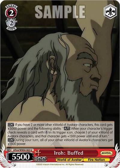 Iroh Buffed ATLA/WX04-065 U Avatar: The Last Airbender Card