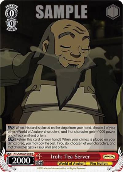 Iroh Tea Server ATLA/WX04-053 R Avatar: The Last Airbender Card