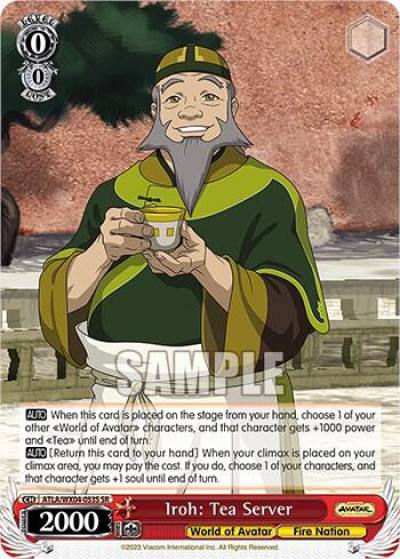 Iroh Tea Server SR ATLA/WX04-053S SR Avatar: The Last Airbender Card