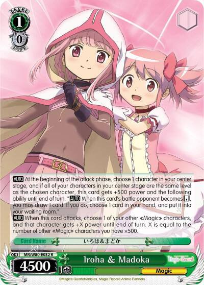 Iroha and Madoka MR/W80-E032 R Magia Record: Puella Magi Madoka Magica [Side Story] (Anime) Card