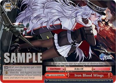 Iron Blood Wings RRR AZL/S102-E098R RRR Azur Lane Card
