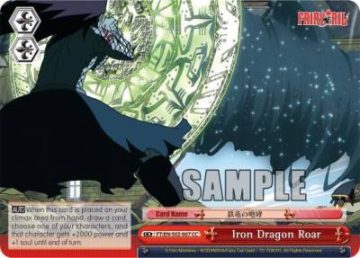 Iron Dragon Roar FT/EN-S02-067 CC Fairy Tail ver.E Card