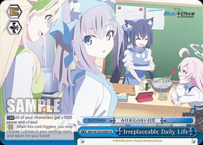 Irreplaceable Daily Life BAV/W129-E098 Blue Archive The Animation Card