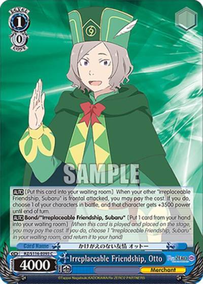 Irreplaceable Friendship Otto RZ/S116-E093 Re:ZERO -Starting Life in Another World- Vol.3 Card