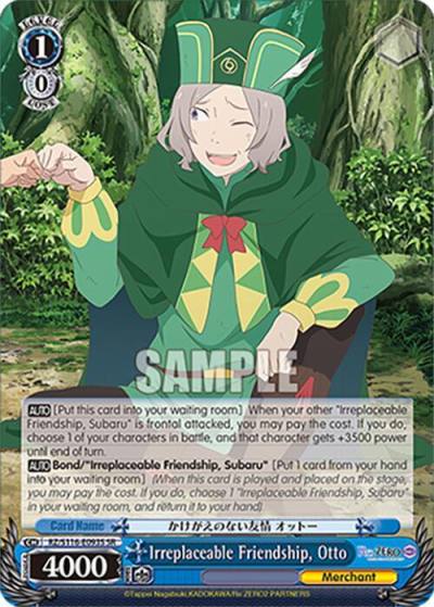 Irreplaceable Friendship Otto SR RZ/S116-E093S Re:ZERO -Starting Life in Another World- Vol.3 Card